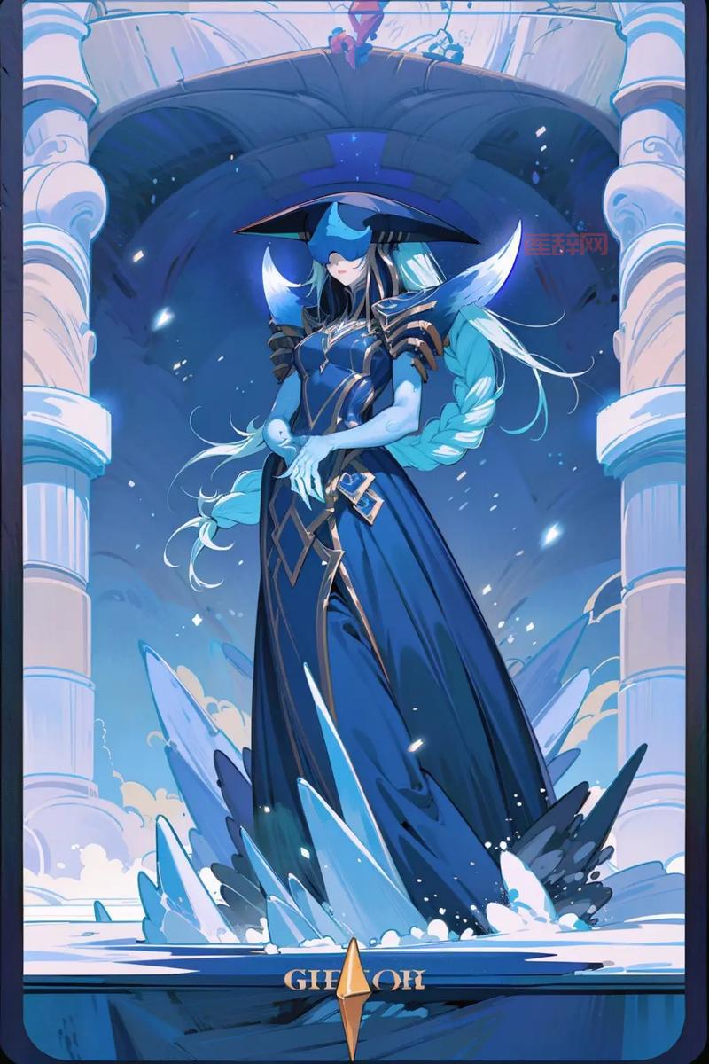 LOL寒冰女巫丽桑卓：那些被吓坏的北部居民，都称她为“寒冰女巫”！