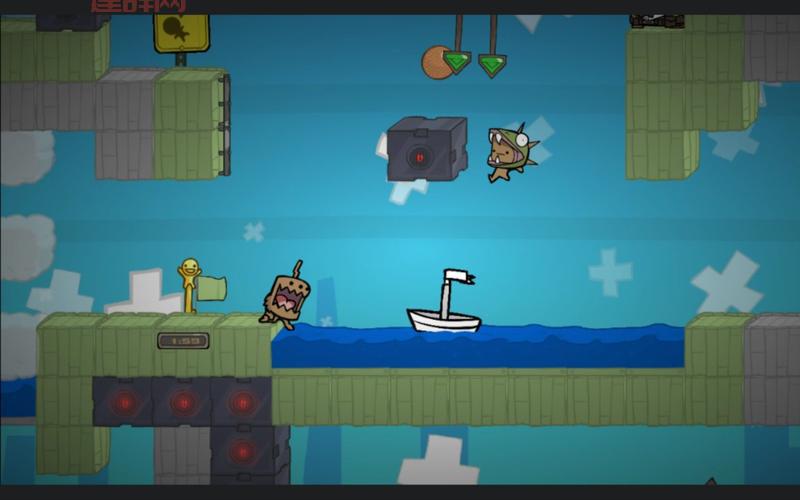 战斗砖块剧场：畅享双人合作与幽默闯关的极限乐趣