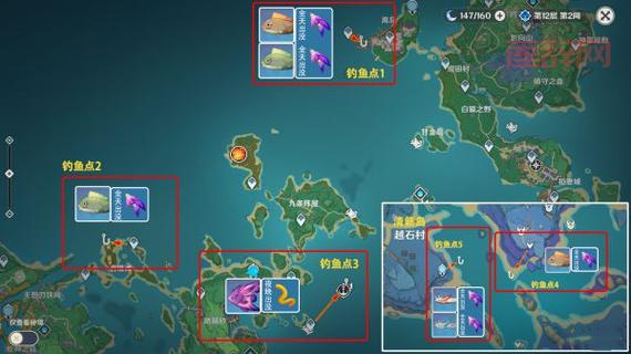 原神钓鱼技巧：高效钓鱼点与鱼类获取指南