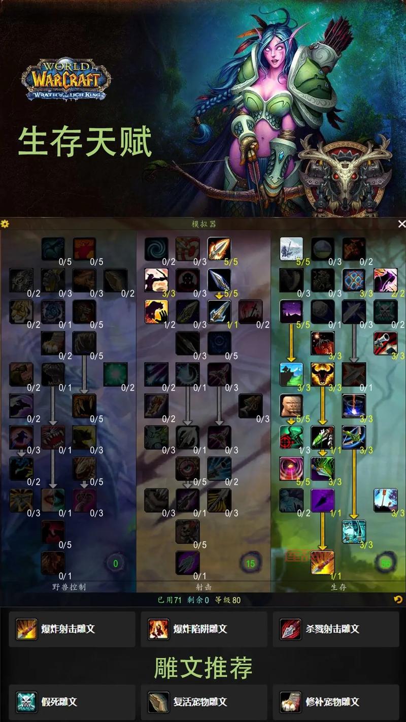 80级猎人宠物天赋加点方案，轻松应对各种挑战！