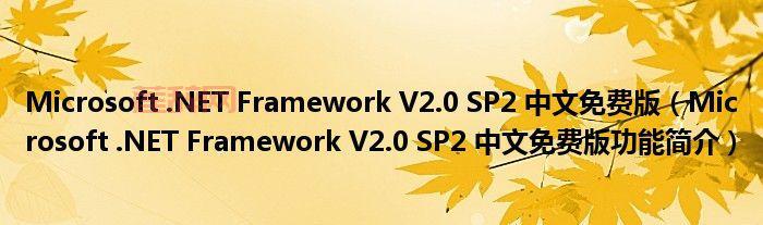 深入了解 Microsoft .NET Framework 2.0 及其应用环境