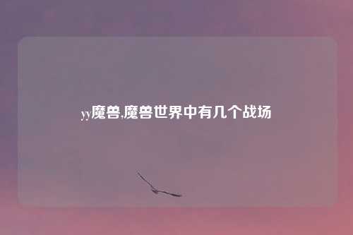 yy魔兽,魔兽世界中有几个战场