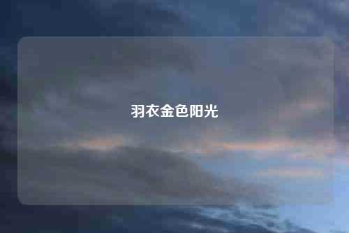羽衣金色阳光
