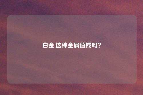 白金,这种金属值钱吗?