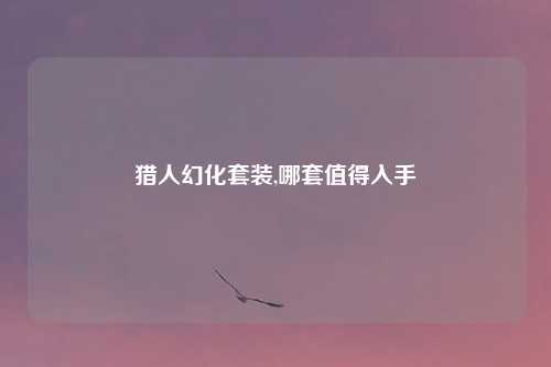 猎人幻化套装,哪套值得入手