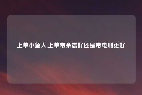 上单小鱼人,上单带余震好还是带电刑更好