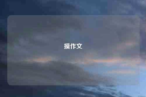 摸作文