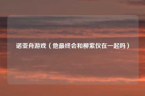 诺亚舟游戏（他最终会和柳紫仪在一起吗）