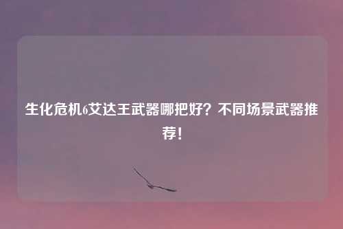 生化危机6艾达王武器哪把好？不同场景武器推荐！