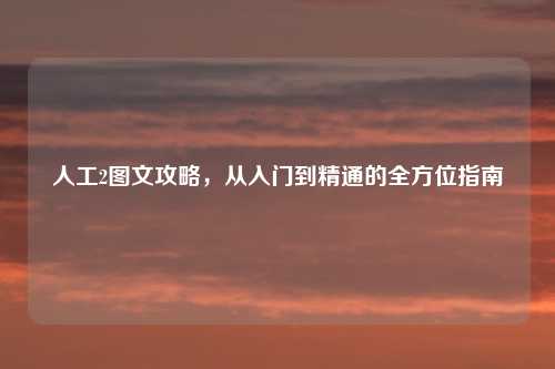 人工2图文攻略，从入门到精通的全方位指南