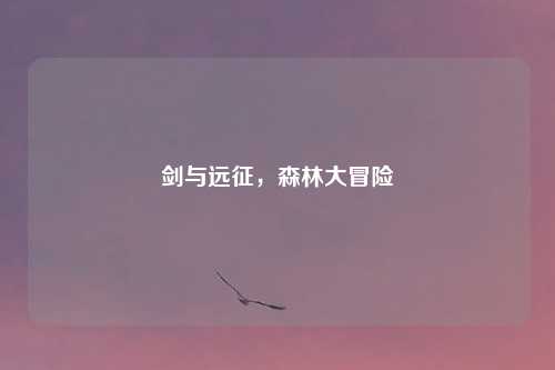 剑与远征，森林大冒险