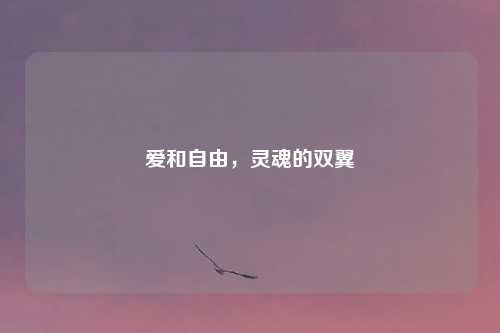 爱和自由，灵魂的双翼