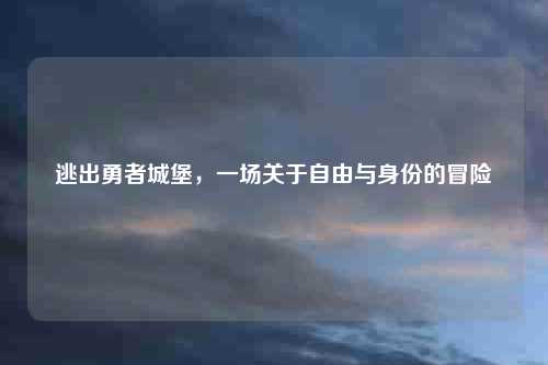 逃出勇者城堡，一场关于自由与身份的冒险